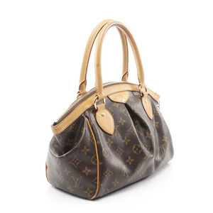 Louis Vuitton Monogram Canvas Tivoli Brown Handbag Leather